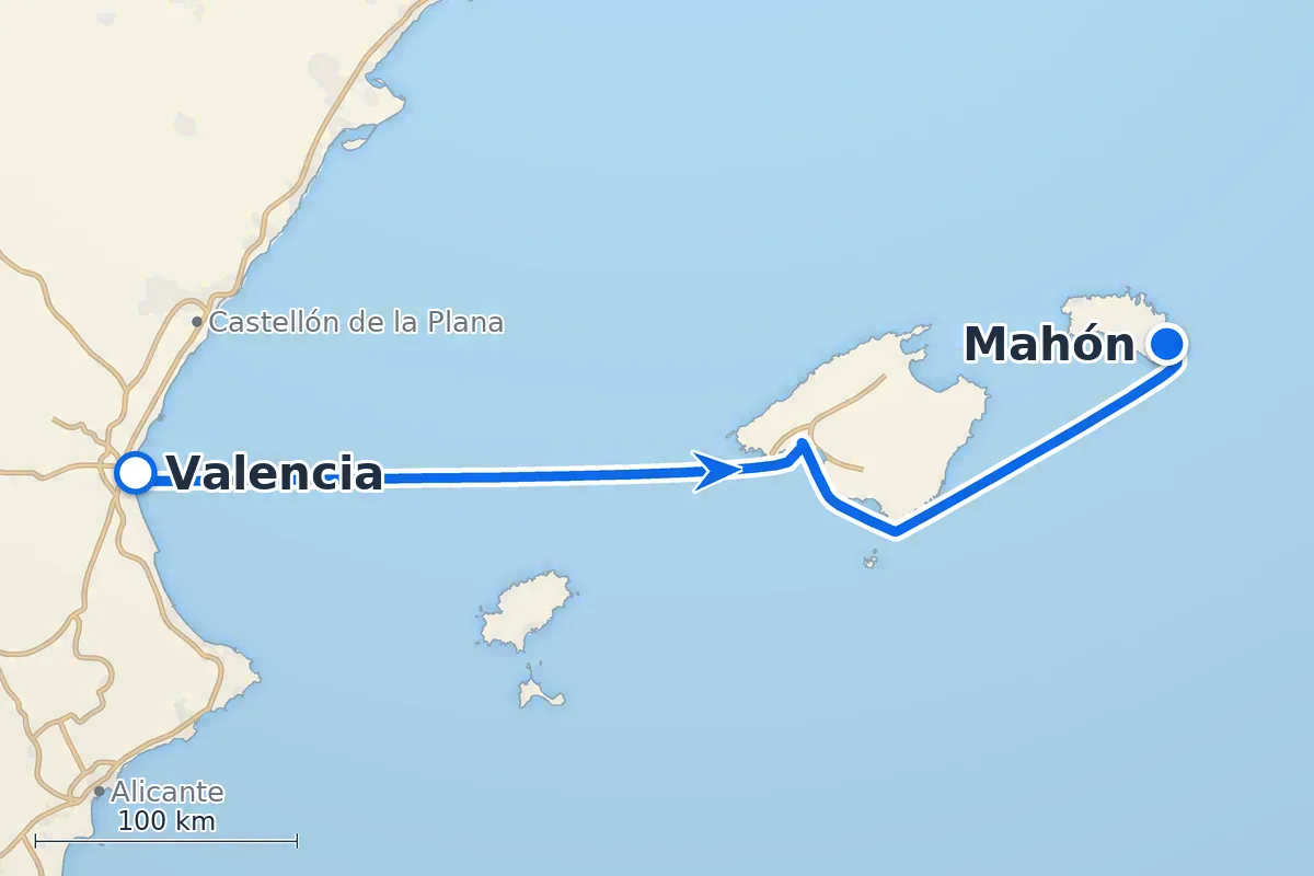Valencia - Mahón
