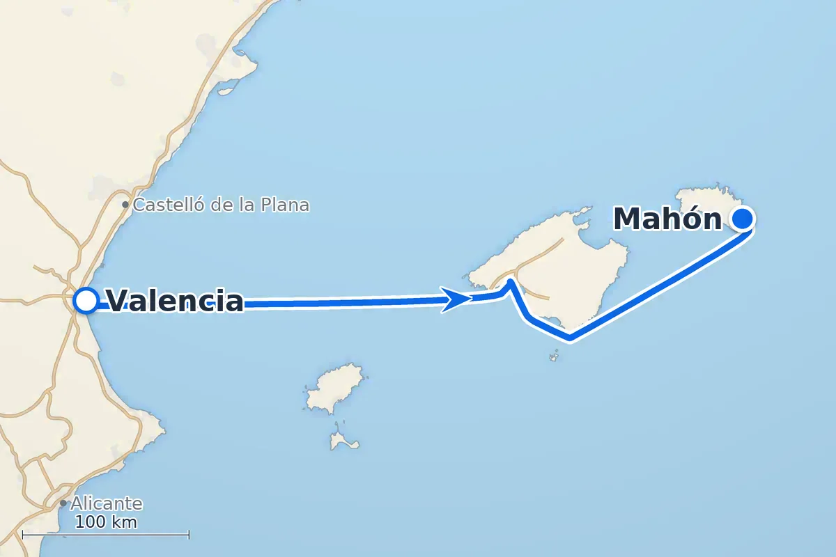 Valencia - Mahón
